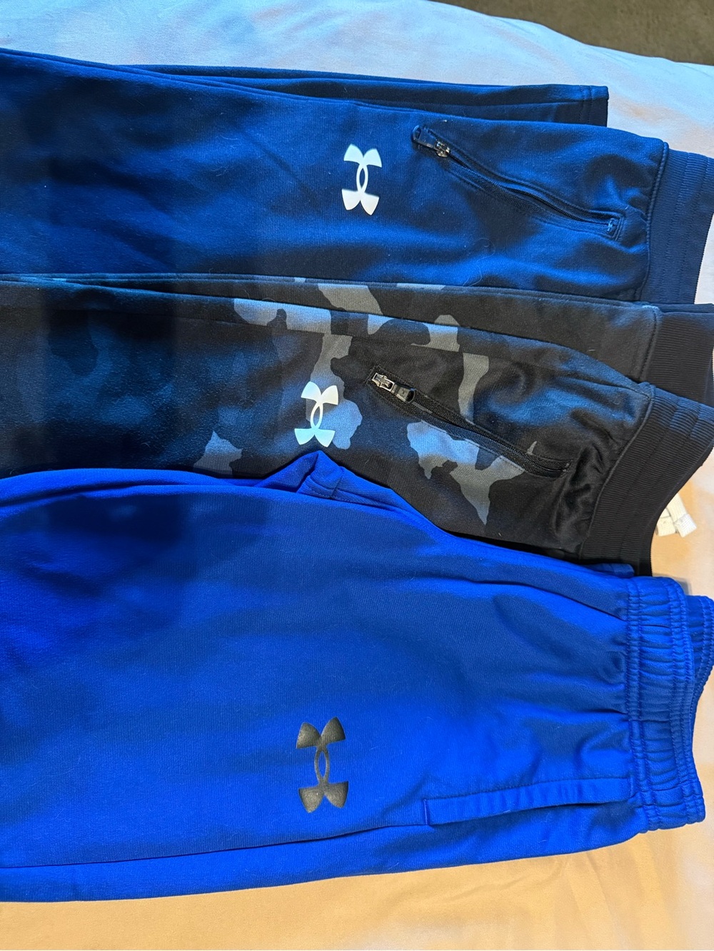 Under Armour Kids Blue and Black Camo Jogger Set